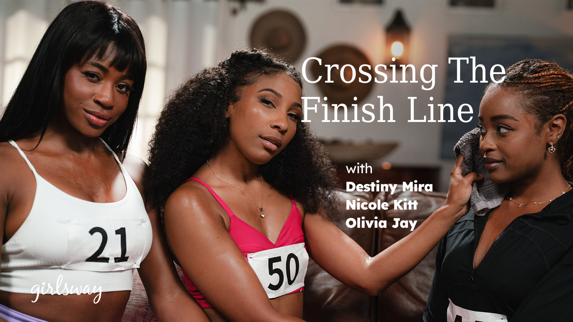Nicole Kitt, Destiny Mira, Olivia Jay – Crossing The Finish Line – SquirtingLesbian