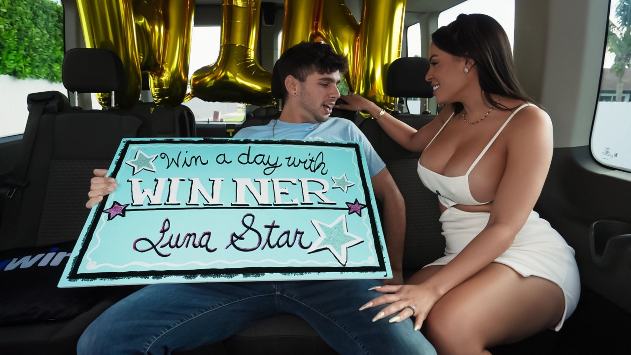 Luna Star, Kai Jaxon, Dickdealer Don Mega Fan Wins a Ride 